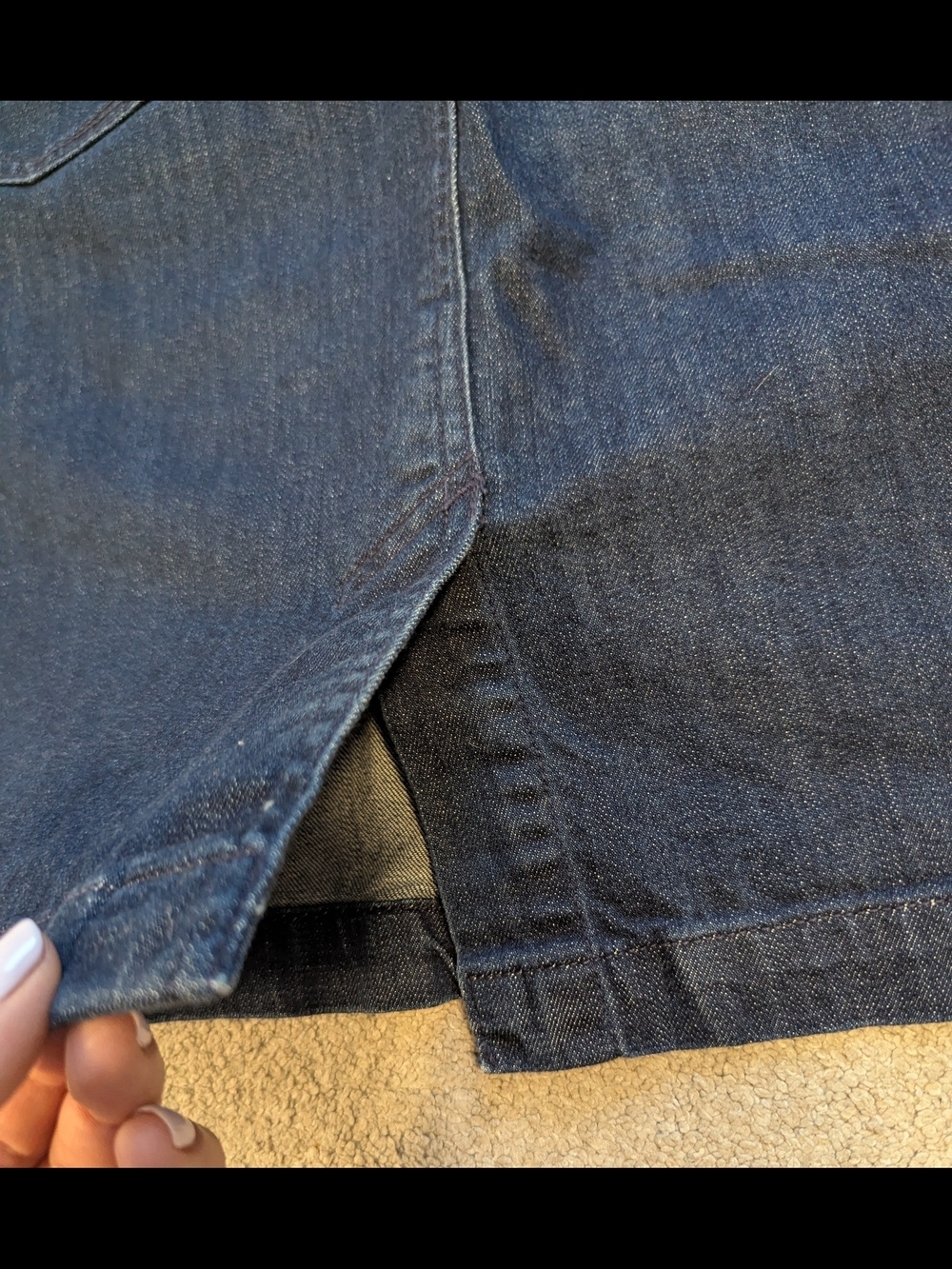 Banana Republic Black Denim Mini Skirt - Picture 5 of 7